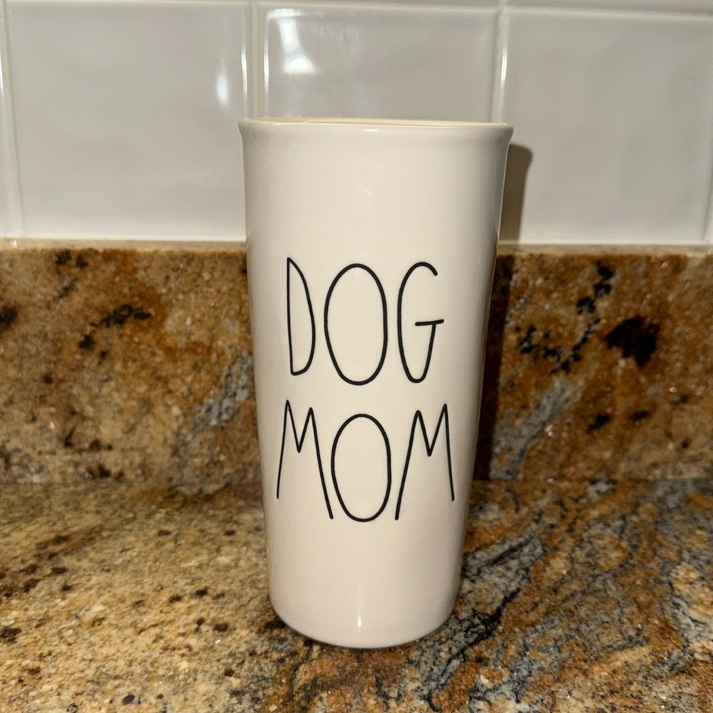 Rae Dunn Dog Mom Coffee Tumbler No Lid